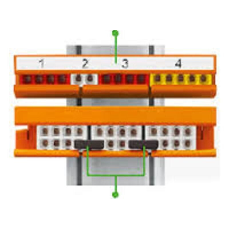 WAGO - Adaptateur de fixation pour bornes 2273 pour rail DIN - WAG 2273-500  - ELECdirect Vente Matériel Électrique