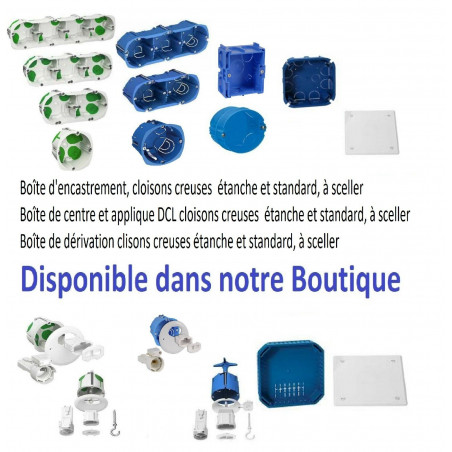 Lot de 5 Boutons poussoir 10A Odace blanc  Schneider S520206